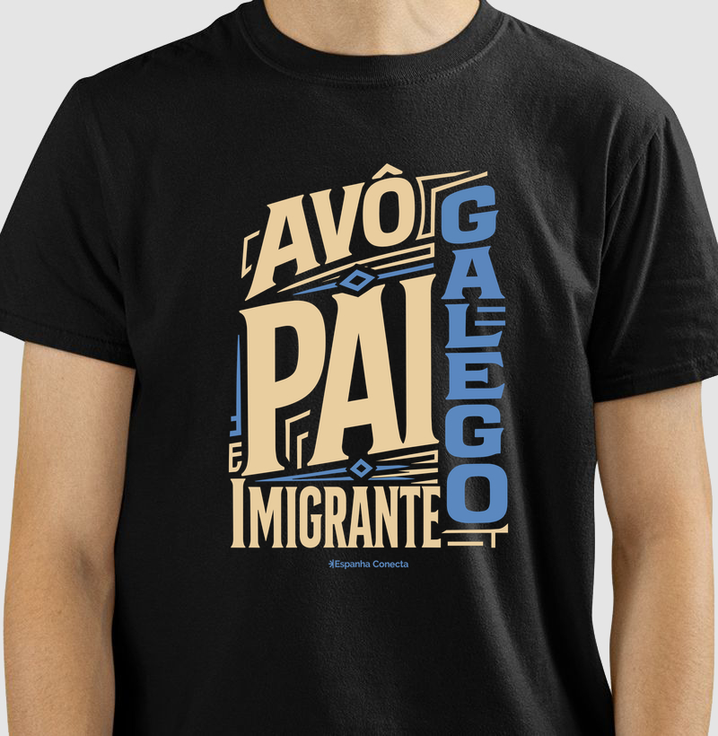 Camiseta Masculina Espanha - Avô e Pai