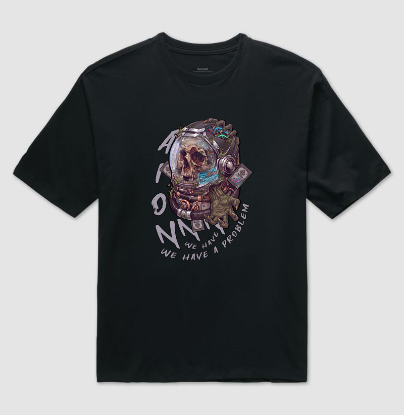 Camiseta Oversized Apollo Caveira | Linha Abstract — Aion Abstract