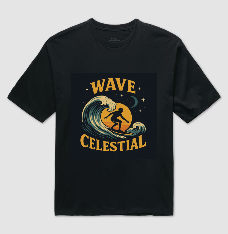 Camiseta Wave celestial