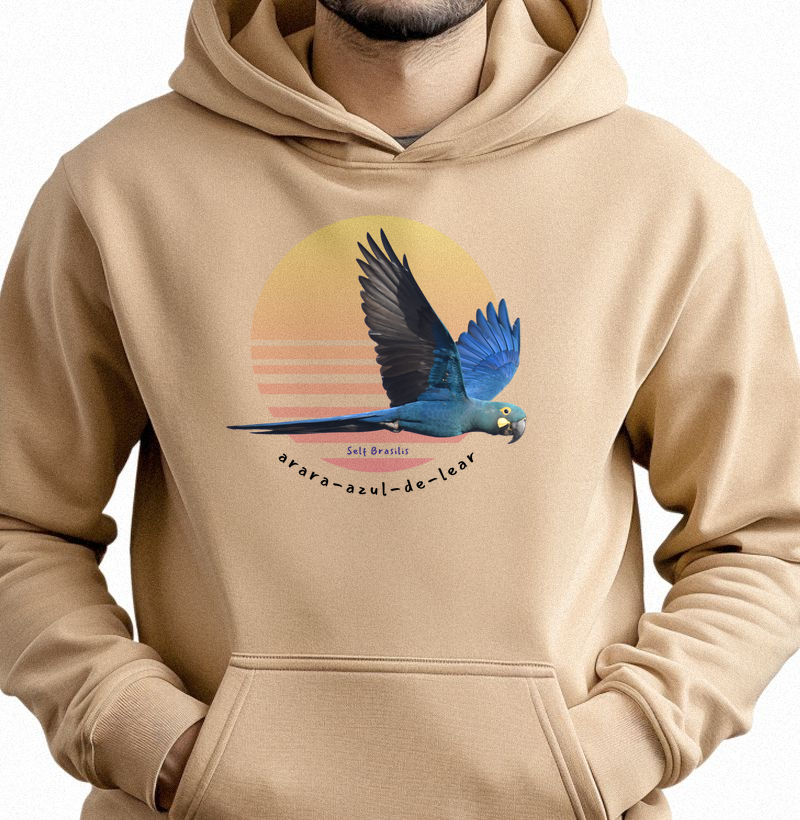 ARARA-AZUL-DE-LEAR - Hoodie Moletom
