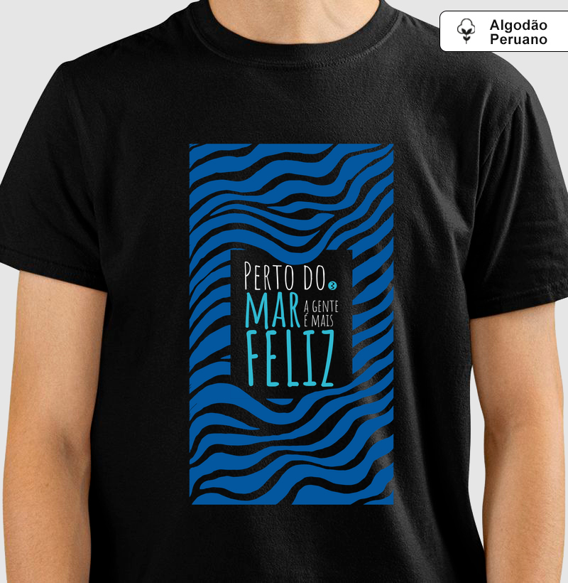 Camiseta Premium Perto do Mar