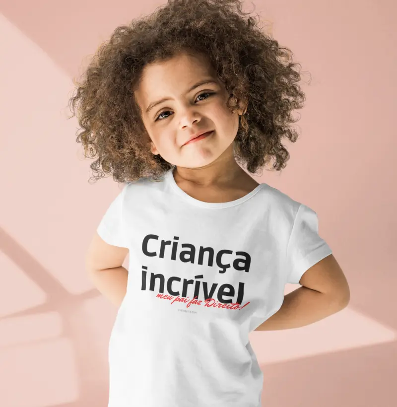 Criança incrível meu pai faz direito