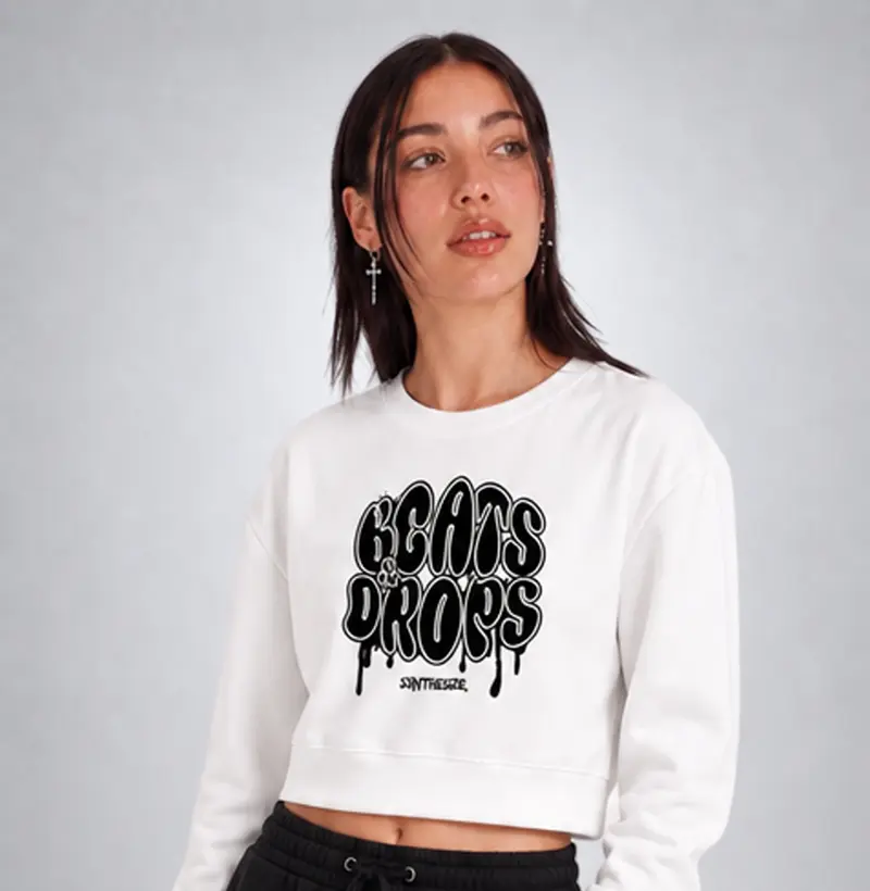 BEATS & DROPS — Cropped Moletom