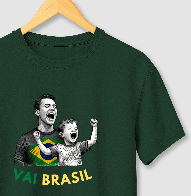Gritando Vai Brasil com o Filho - Copa do Mundo