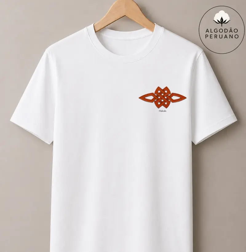Camiseta Algodão Peruano Nó da União - Coleção Raízes