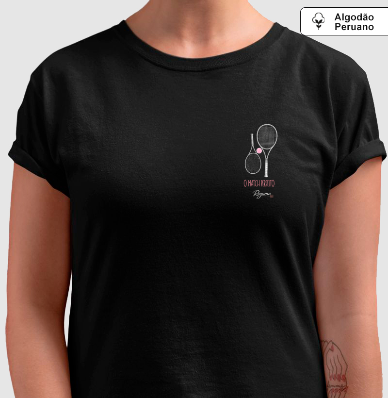 Camiseta Feminina Tênis - O Match Perfeito - Mãe e filha - Algodão Peruano feminina