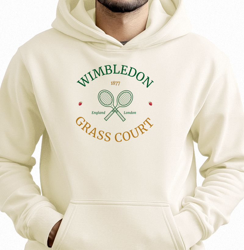 Wimbledon - Grass Court - Moletom inverno com capuz