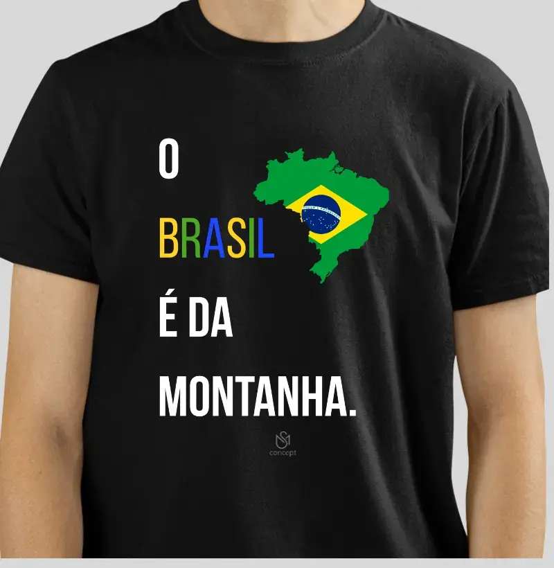 Camiseta Brasil é da Montanha