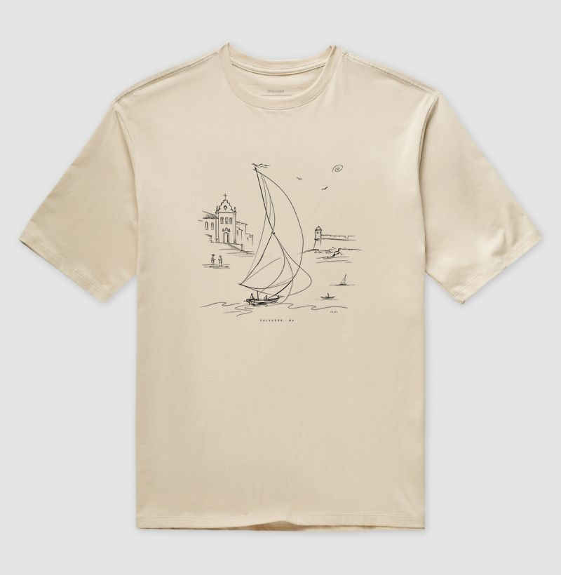Salvador ao vento - Camiseta Oversized