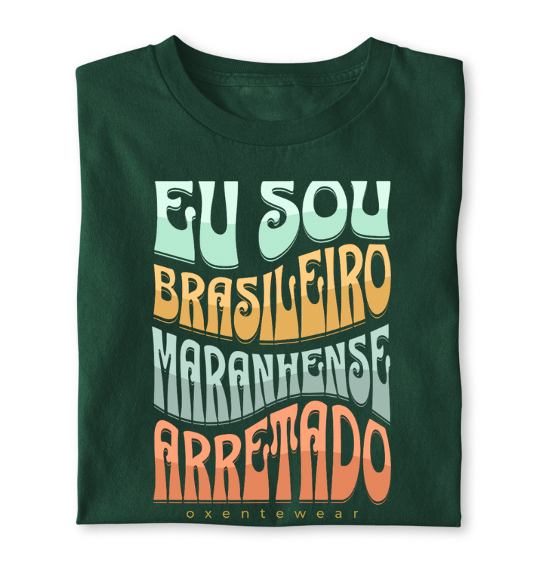 Camiseta Eu sou Brasileiro , Maranhense e Arretado