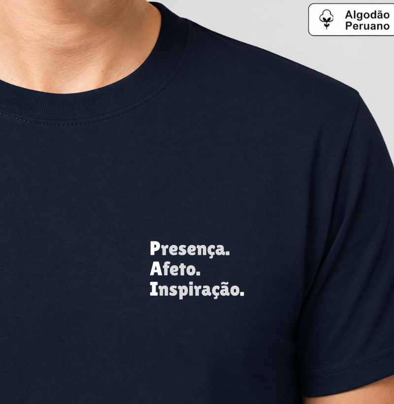 PAI: Presença. Afeto. Inspiração. (Acrônimo) (algodão peruano)