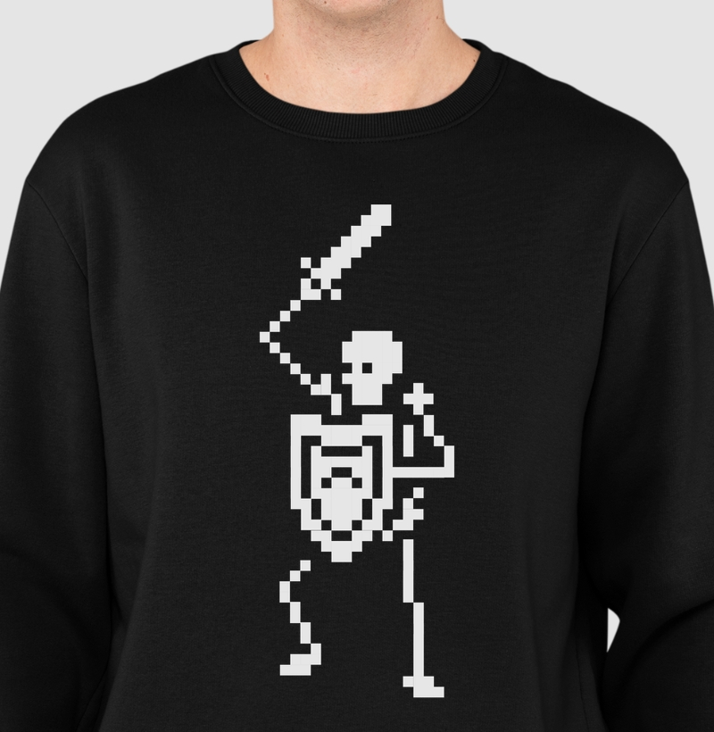 Pixel Skull Sword – Think Tee