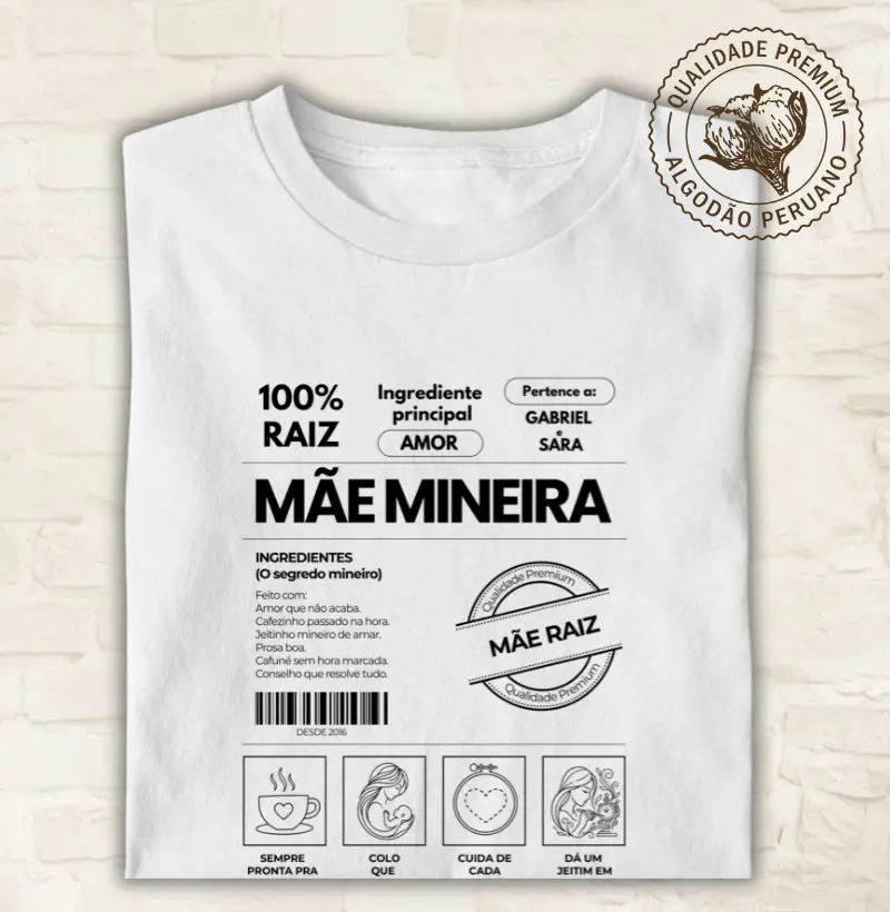 Mãe mineira - personalizada