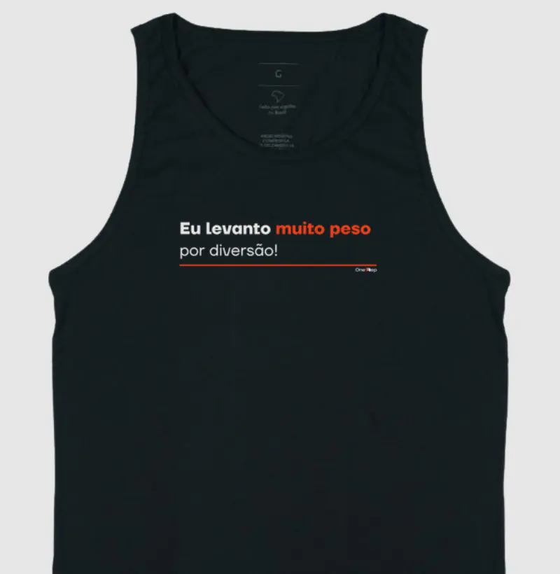 Eu levanto muito peso por diversão