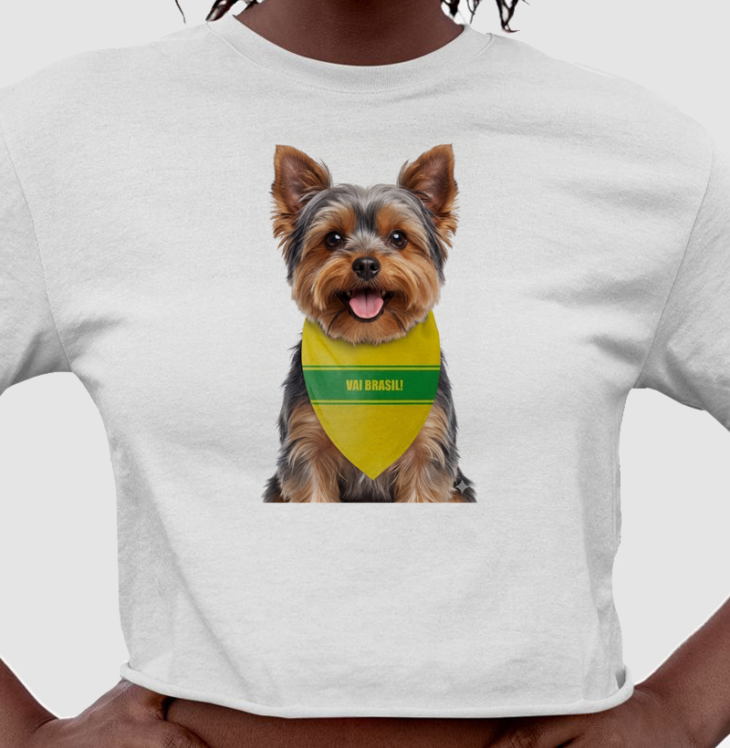 Camiseta Yorkshire Vai Brasil | Copa Pet Edition