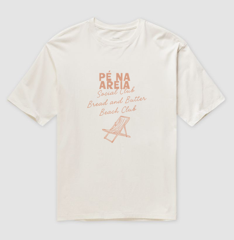 Camiseta Oversized Pé na Areia