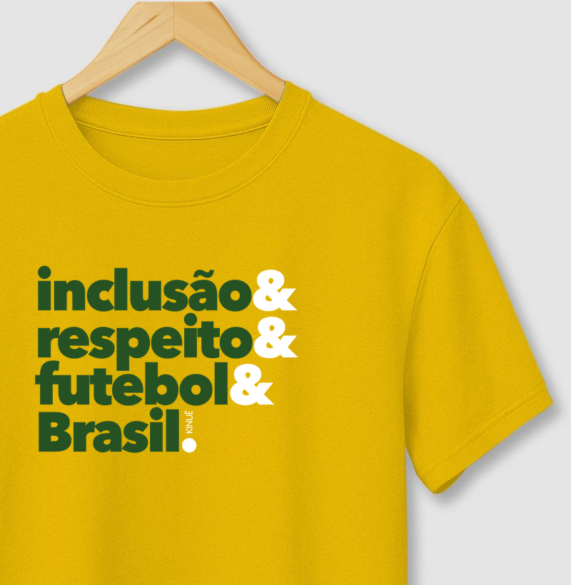 Inclusão & Respeito & Futebol & Brasil! Copa do Mundo.