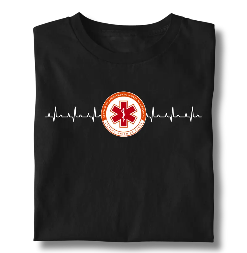 Logo SAMU + Eletrocardiograma