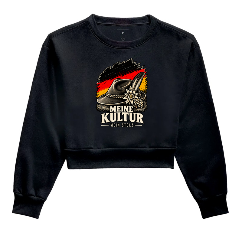 Meine Kultur — Mein Stolz - Cropped Moletom