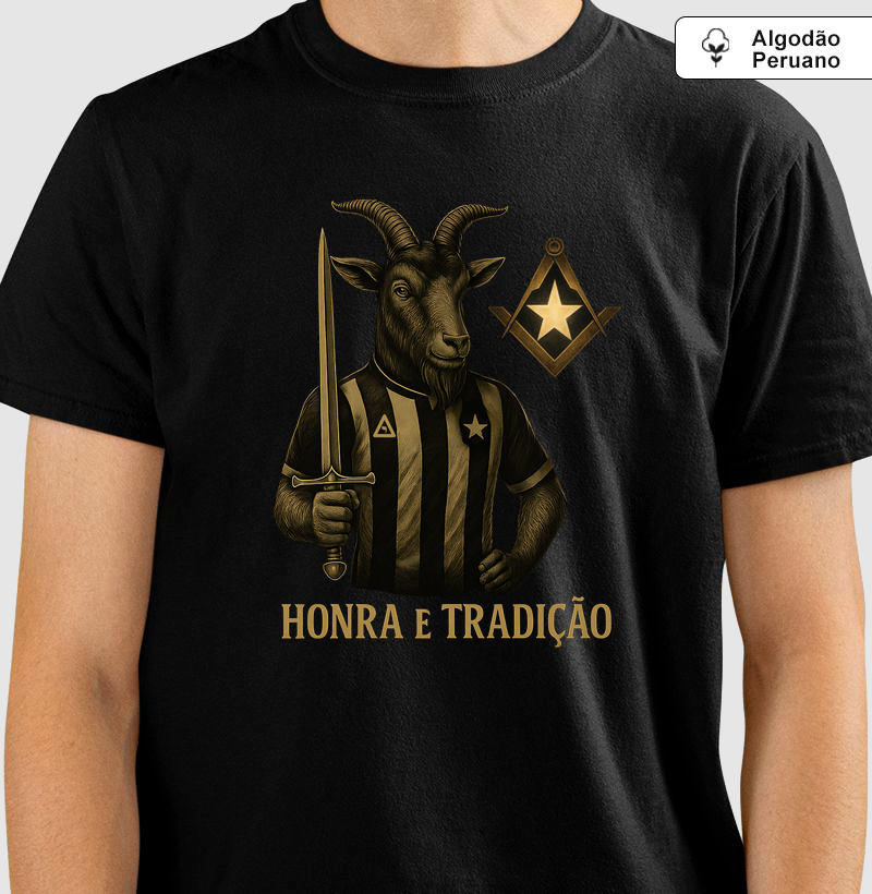 Camiseta Algodão Peruano Bode Alvinegro - Mr. GADU