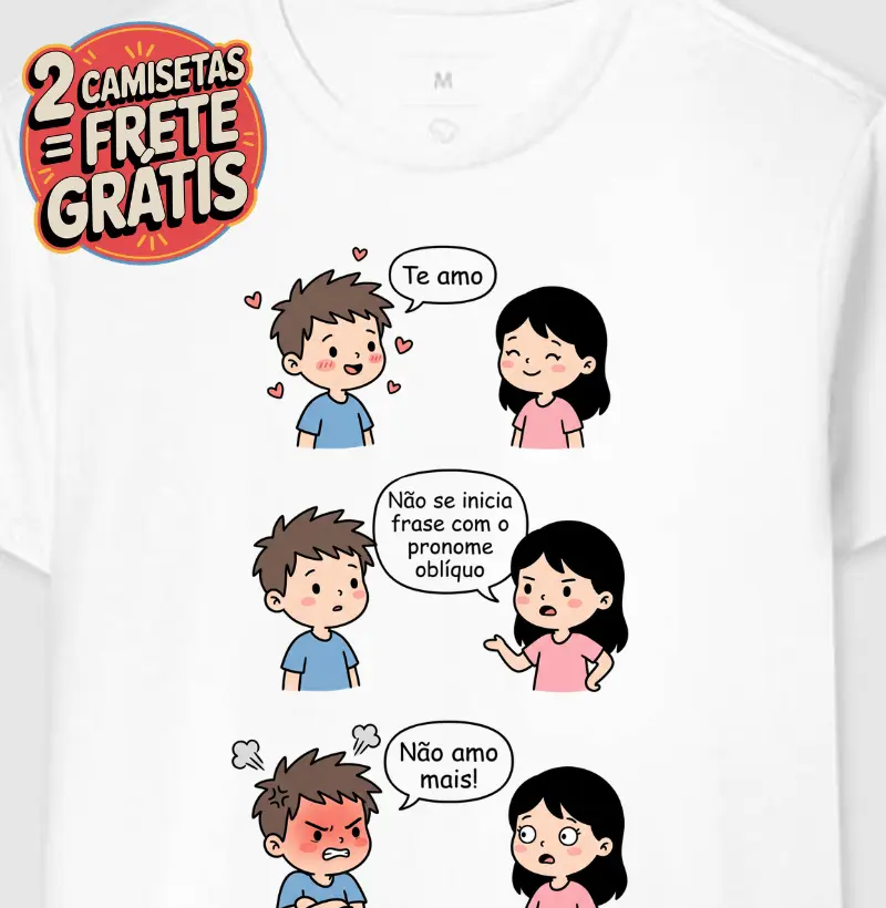 Camiseta Pronome Oblíquo