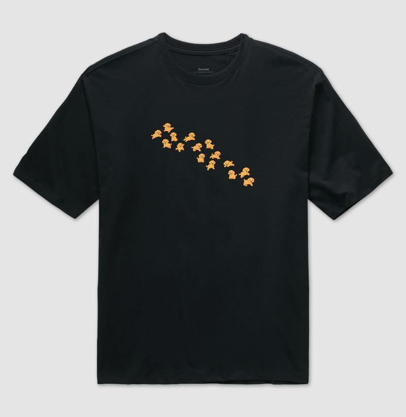 Filhotes Voando - Camiseta Oversized