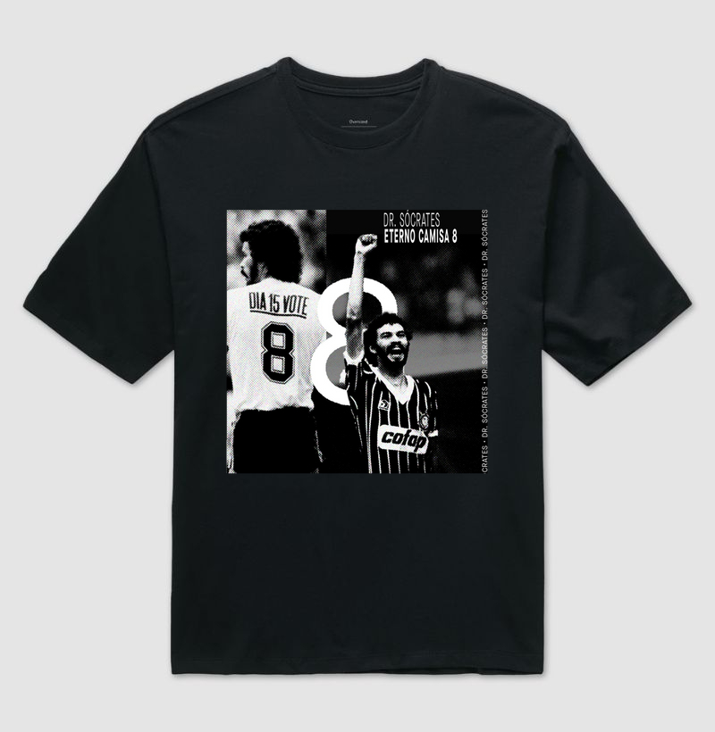 Camiseta Oversized - Dr Sócrates eterno