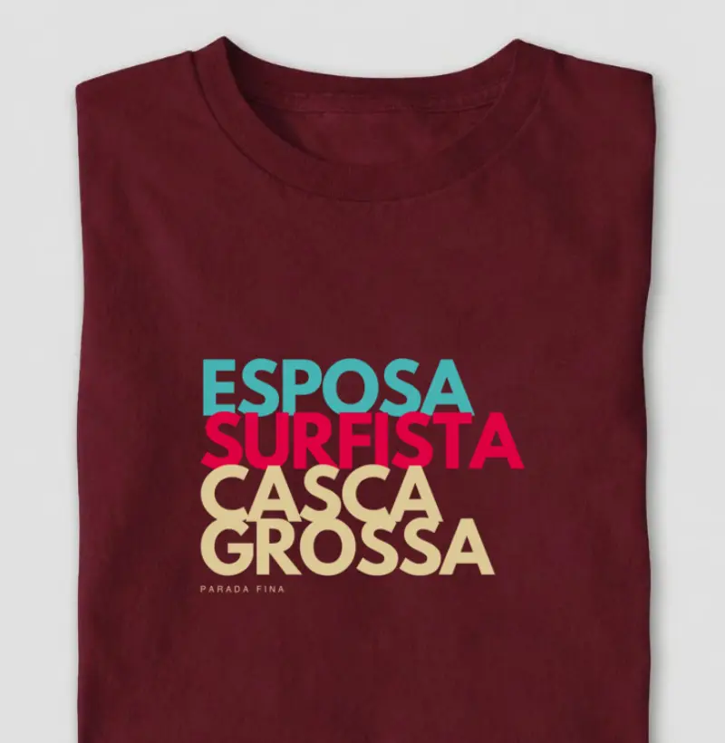 esposa, surfista, casca grossa.