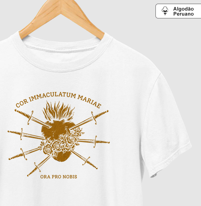 Cor Immaculatum Mariae - Algodão Peruano