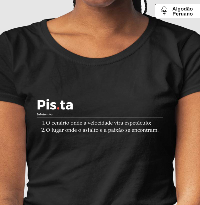 Camiseta Algodão Peruano - Pista