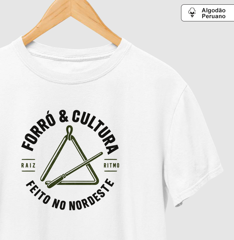 Forró & cultura - Camiseta Algodão Peruano