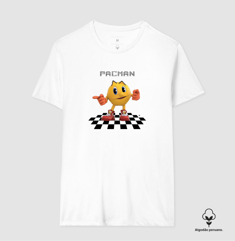 Camiseta Algodão Peruano Pacman
