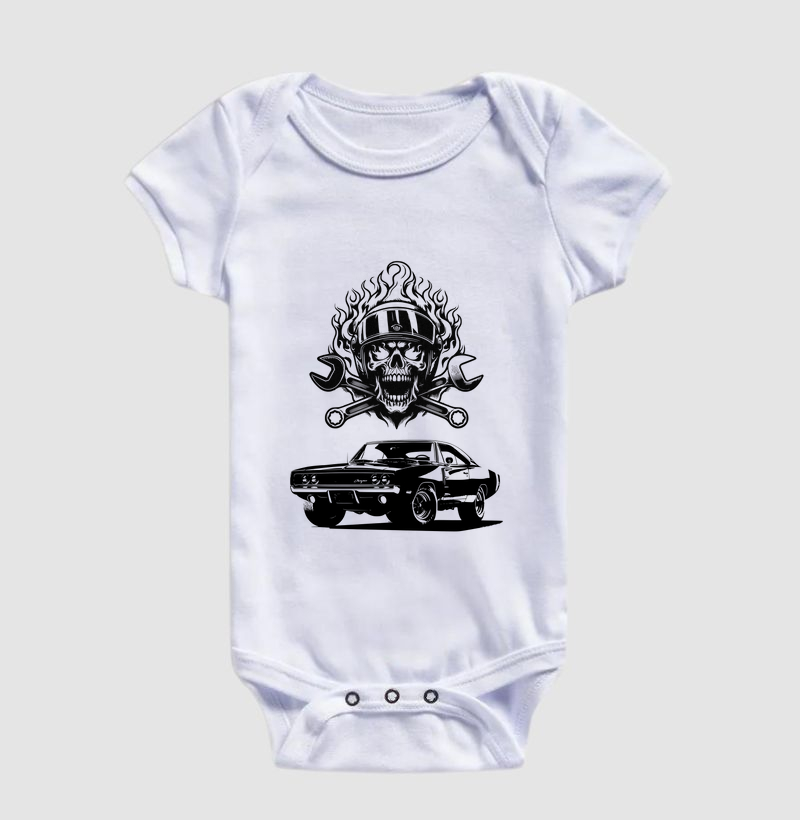 Dodge Charger Skull Flames