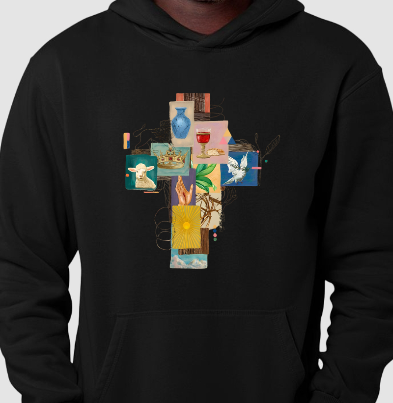 Hoodie Moletom Cruz Com Elementos