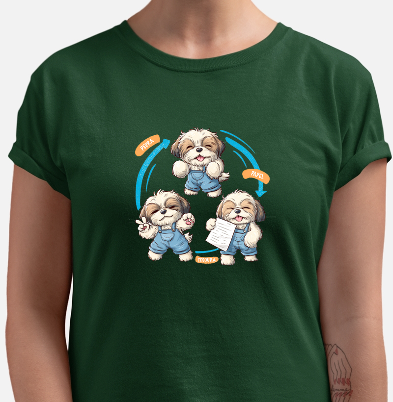 Camiseta Pedra Papel Tesoura