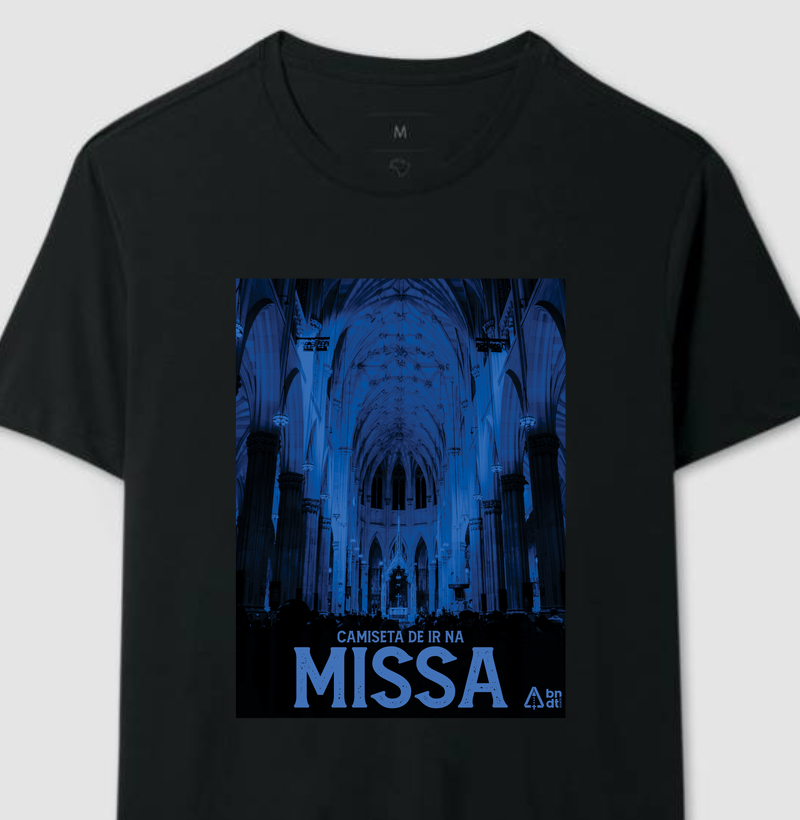 Camiseta de ir na missa