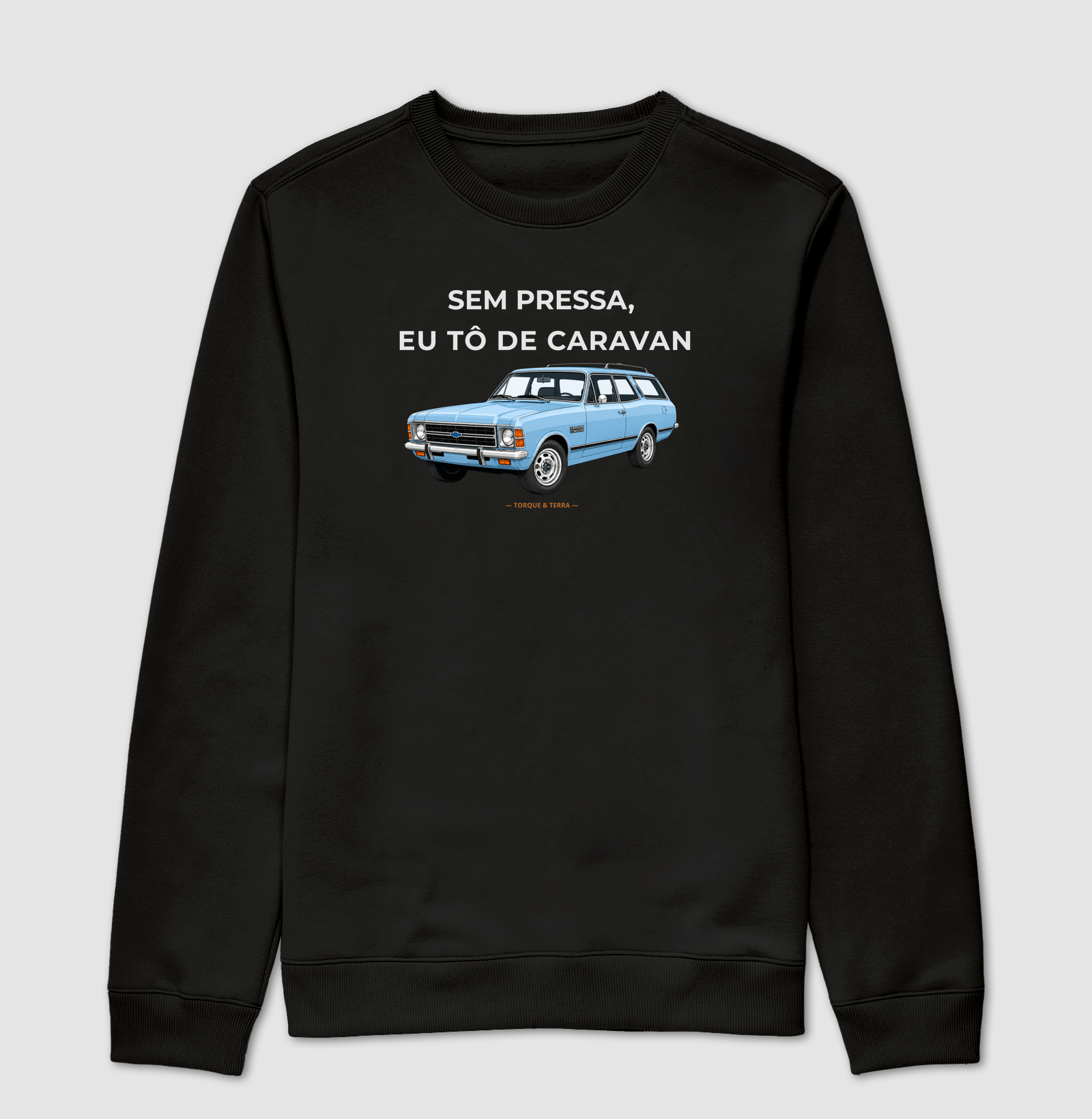 Sem pressa, eu tô de Caravan - azul claro