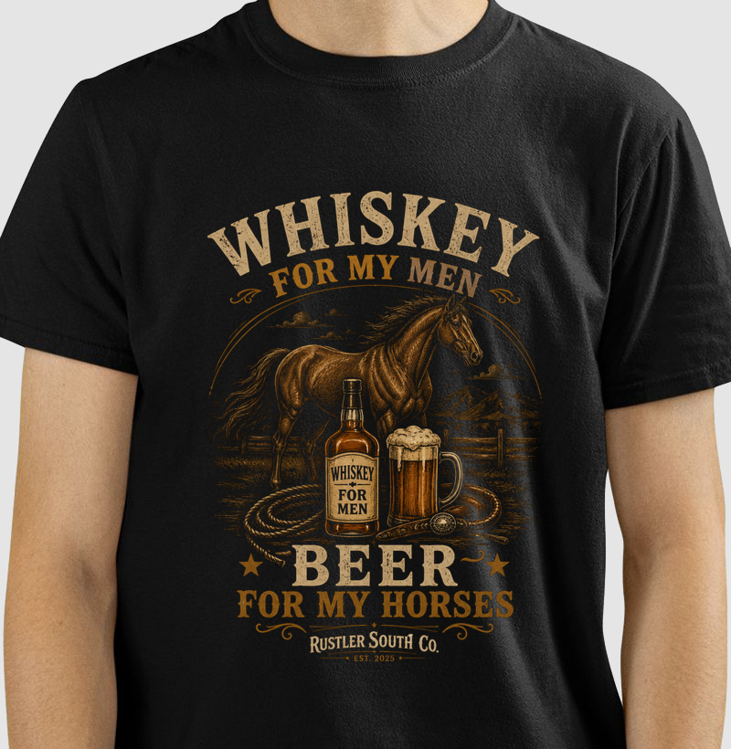 Camiseta Country Whiskey & Beer Country