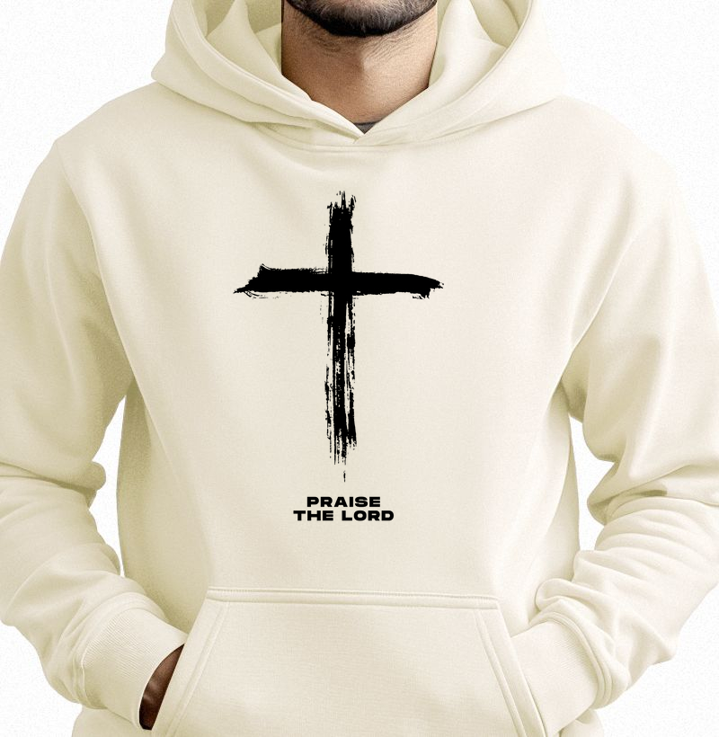 Moletom c/ capuz unisex - Cruz Praise The Lord
