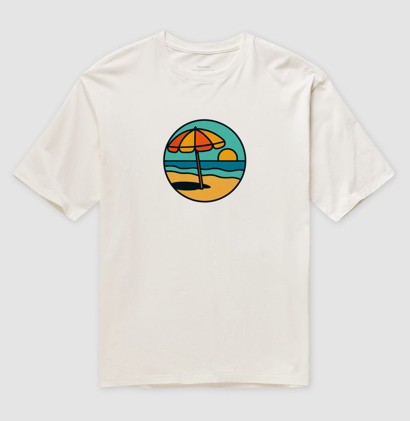 Camiseta Oversized Guarda-Sol da Orla | Posto80