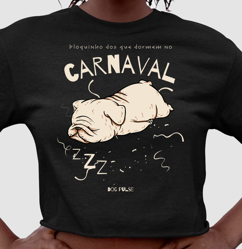 Cropped Dog Pulse - Bloquinho dos que dormem no Carnaval