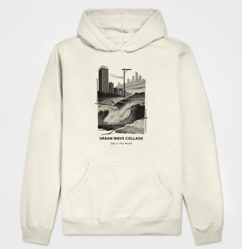 URBAN WAVE COLLAGE - Hoodie Moletom