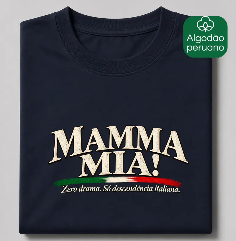 Zero drama. - Camiseta Algodão Peruano