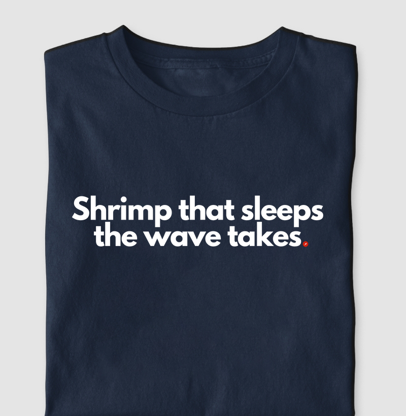 Shrimp that sleeps the wave takes | Camarão que dorme a onda leva