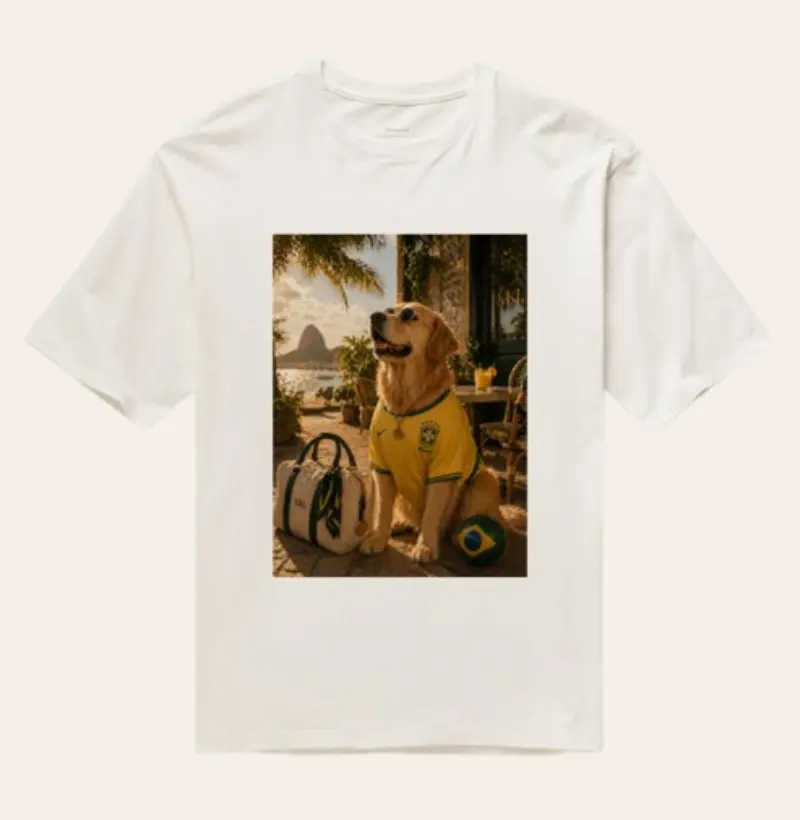 Oversized Algodão Premium - Golden Vibes