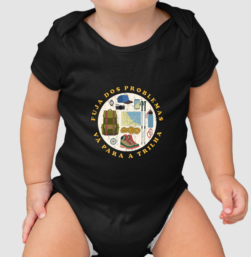 Body baby" Fuja dos Problemas e Vá para a Trilha - Oversized