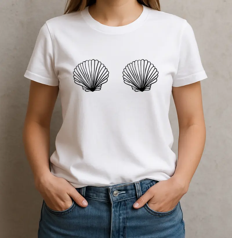 Camiseta Dupla de Conchas - por Maísa Campos