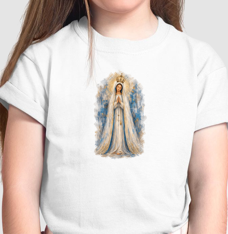 Nossa Senhora Fátima pintura infantil