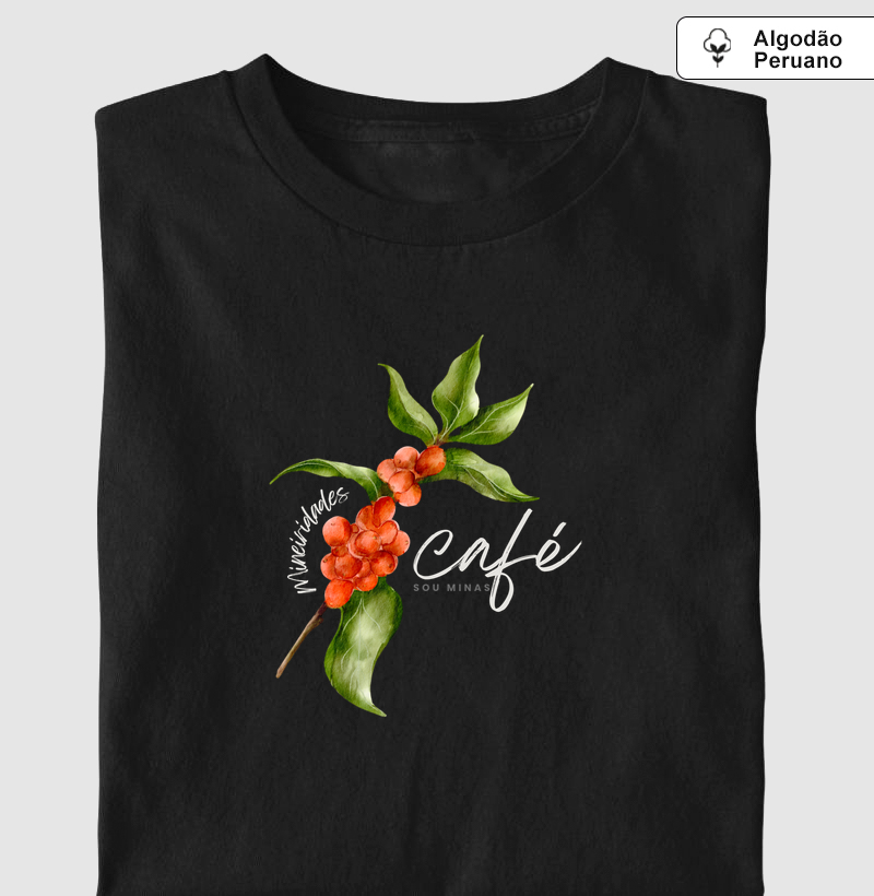 Camiseta Ramo de Café | Cultura Cafeeira Mineira - Algodão Peruano