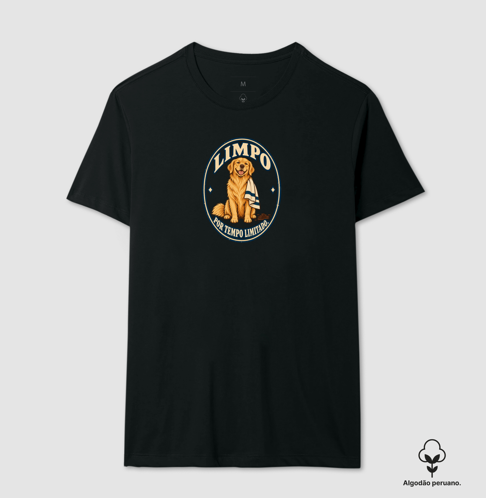 Limpo por tempo limitado. - Camiseta Algodão Peruano